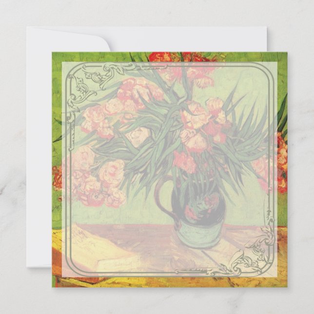 Vase "Ainda viva" com Oleanders e Livros, Van Gogh (Frente)
