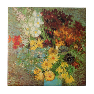 Vase com Daisies e Anêmonas por Vincent van Gogh