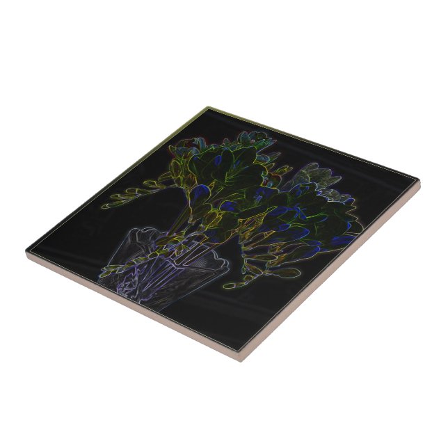 Vase com freesia (Lateral)