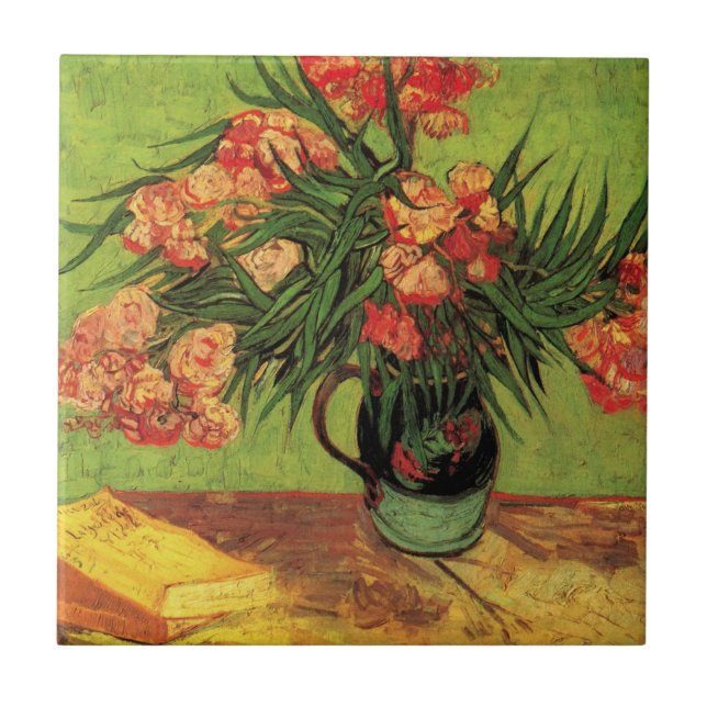 Vase com Oleanders e Livros de Vincent van Gogh (Frente)