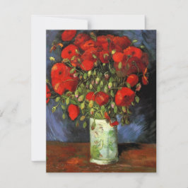 Vase com Papa Vermelho por Vincent van Gogh Conite