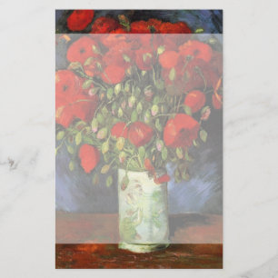 Vase com papagaios vermelhos por Vincent van Gogh