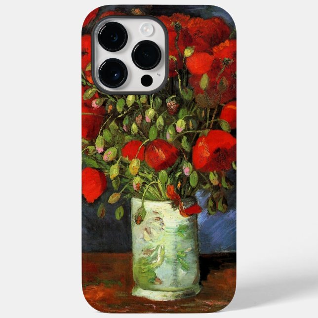 Vase com Poppies Vermelhos por Vincent Van Gogh (Verso)