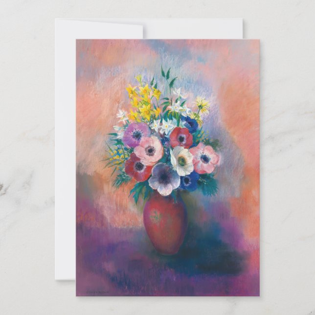 Vase D’anémones | Odilon Redon (Frente)