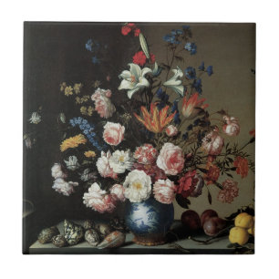 Vase of Flowers by a Window, Balthasar van der Ast