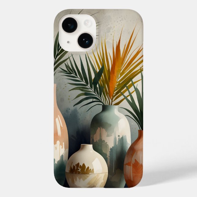 Vases Tropicais em Matizes de Aquarela (Verso)