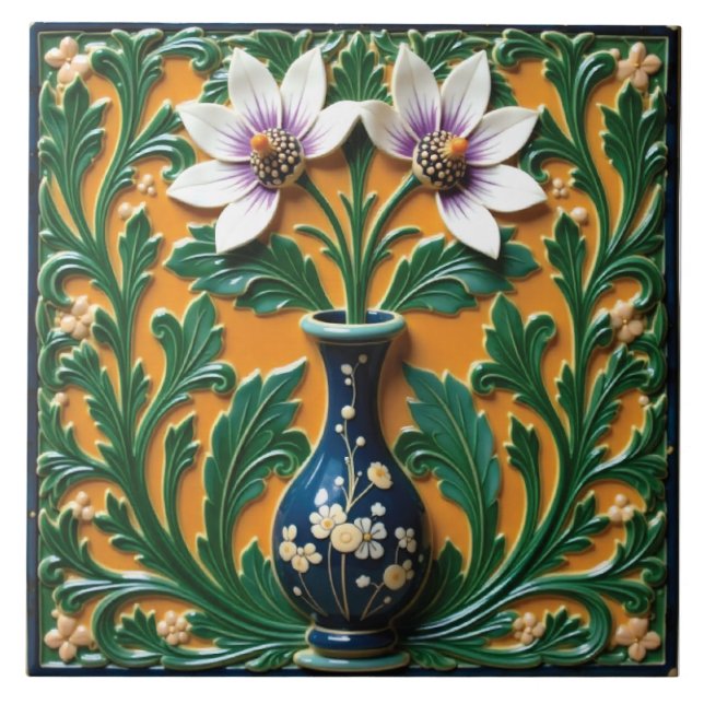 Vaso Azul em Flor (Frente)