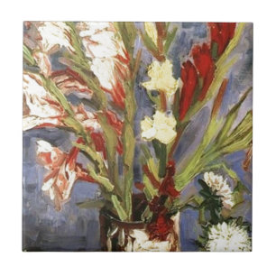 Vaso com Gladíolos por Vincent van Gogh, 1886.