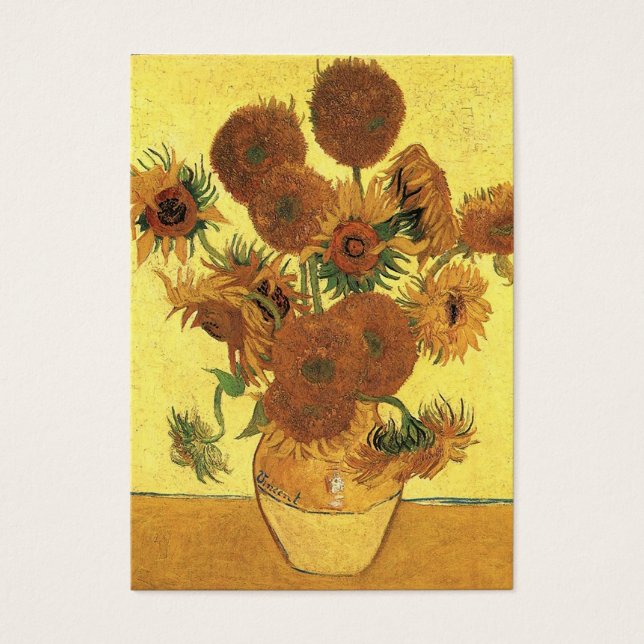 vaso com quinze girassóis, van Gogh (Frente)