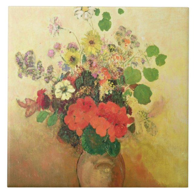 Vaso das flores, c.1908-10 (óleo em canvas) (Frente)
