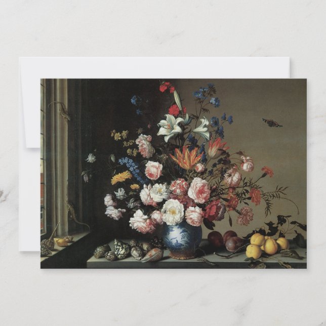 Vaso de Flores junto a uma Janela, Balthasar van d (Frente)