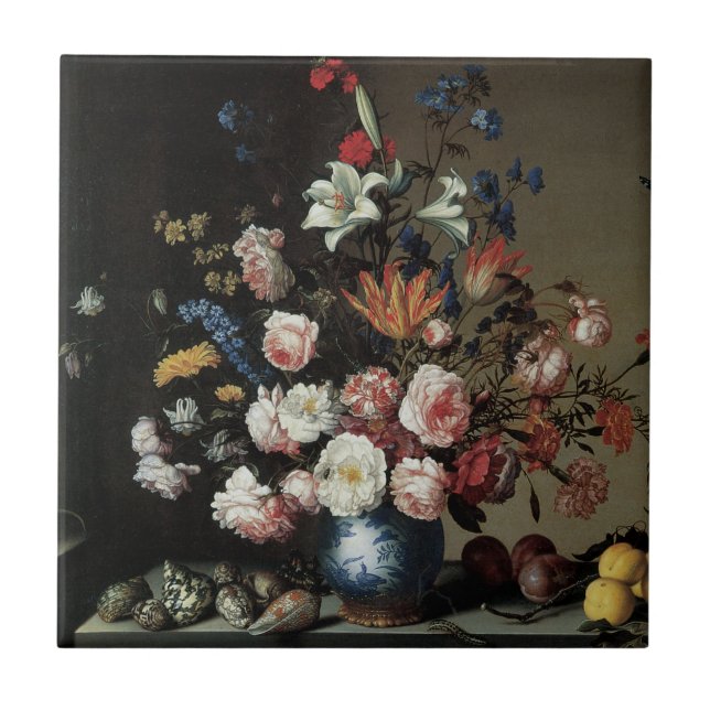 Vaso de Flores junto a uma Janela, Balthasar van d (Frente)