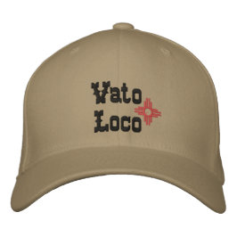 Vato Loco Zia Sun Baseball Boné Hat NAME