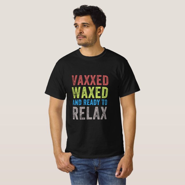 Vaxxedo e lavado pronto para relaxar camisa (Frente Completa)