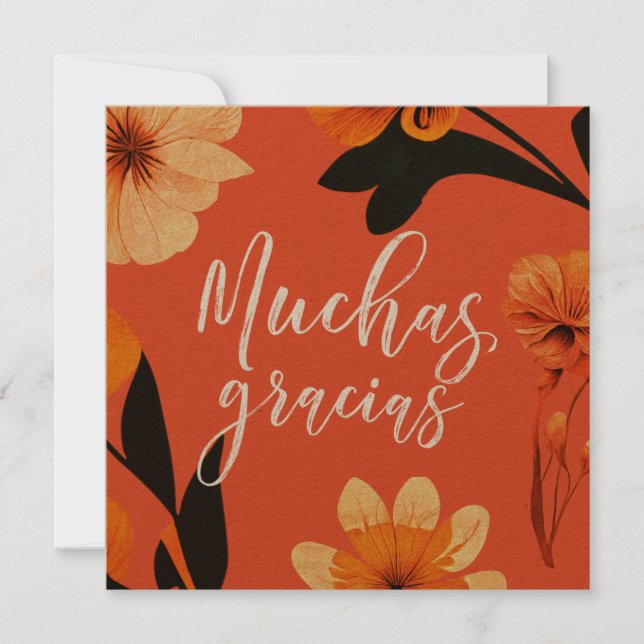 Vazio 5,25" de Cartões de agradecimentos plano qua (Frente)