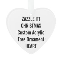 Vazio acrílico feito sob encomenda do ornamento da