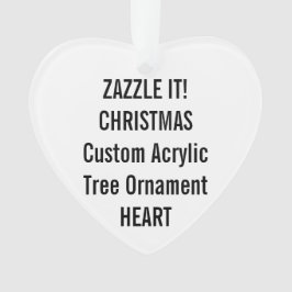 Vazio acrílico feito sob encomenda do ornamento da