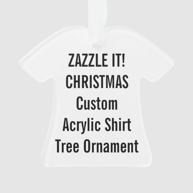 Vazio acrílico feito sob encomenda do ornamento da (Frente)