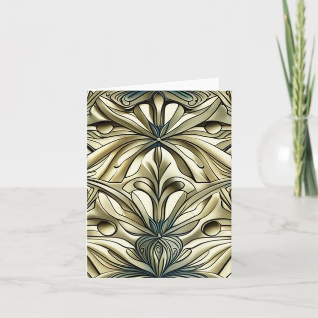 Vazio art nouveau 16 cartão (Frente)