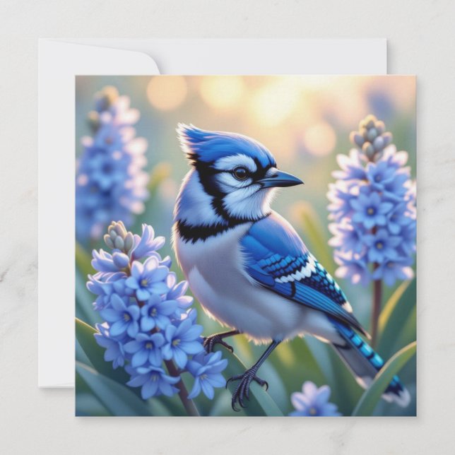 Vazio bonito Blue Jay e Lilacs (Frente)