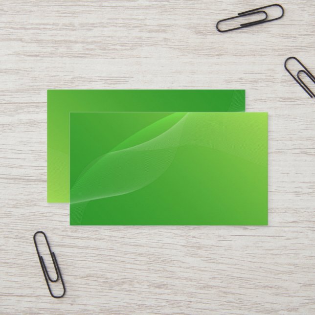 VAZIO CRIE O SEU CARTÃO DE VISITA VERDE (Frente/Verso In Situ)