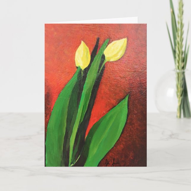 Vazio de Cartão de Saudação Dobrado Standard, 5" x (Frente)