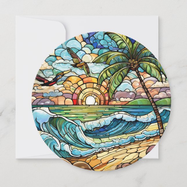 Vazio de cartas de arte do Havaí aloha (Frente)