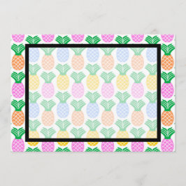 Vazio de Convite para Abacaxi Tropical