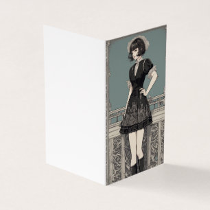 Vazio de Elegância Gótica - Pequeno Vestido Preto