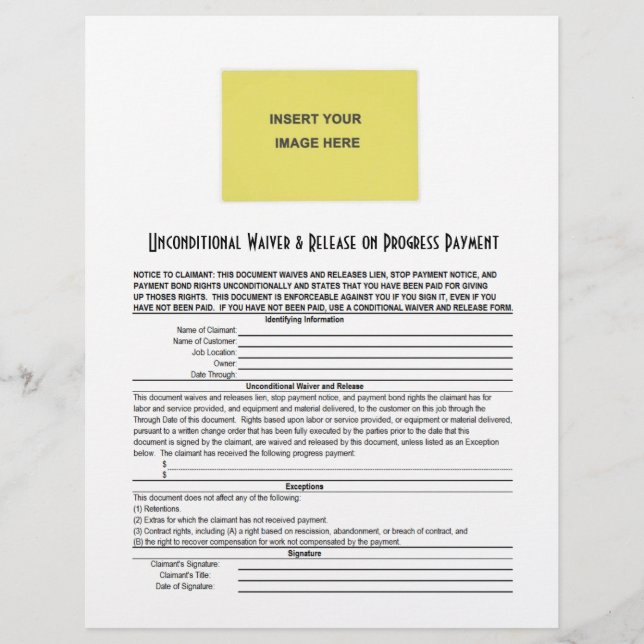 Vazio de isenção incondicional Pro Pay (Frente)