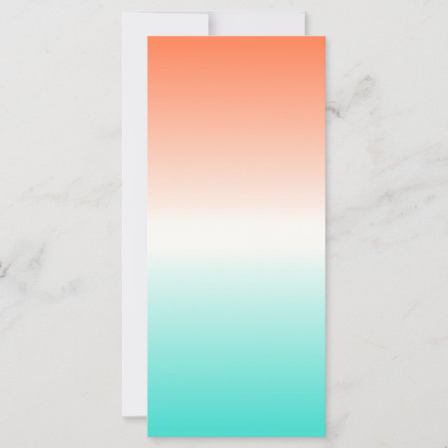 Vazio de Ombro de Tricolor Turquoise Branca Coral (Frente)