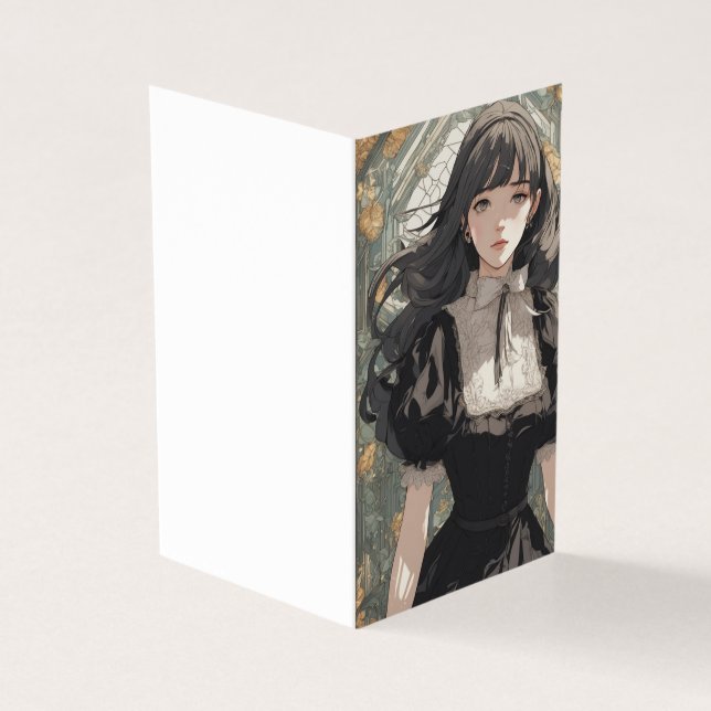 Vazio de Vintage Anime Pequeno Vestido Negro LBD (Exterior)