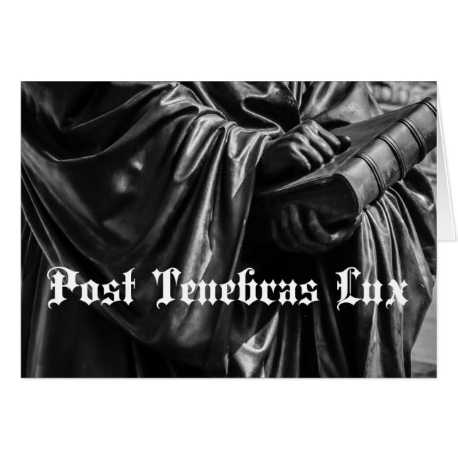 Vazio do cartão do Lux de Tenebras do cargo (Frente horizontal)