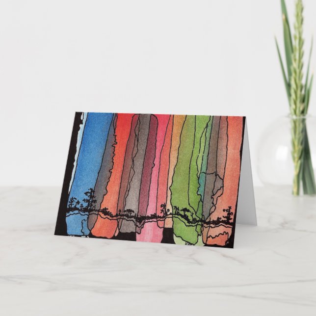 Vazio do cartão dos trabalhos de arte de África (Frente)