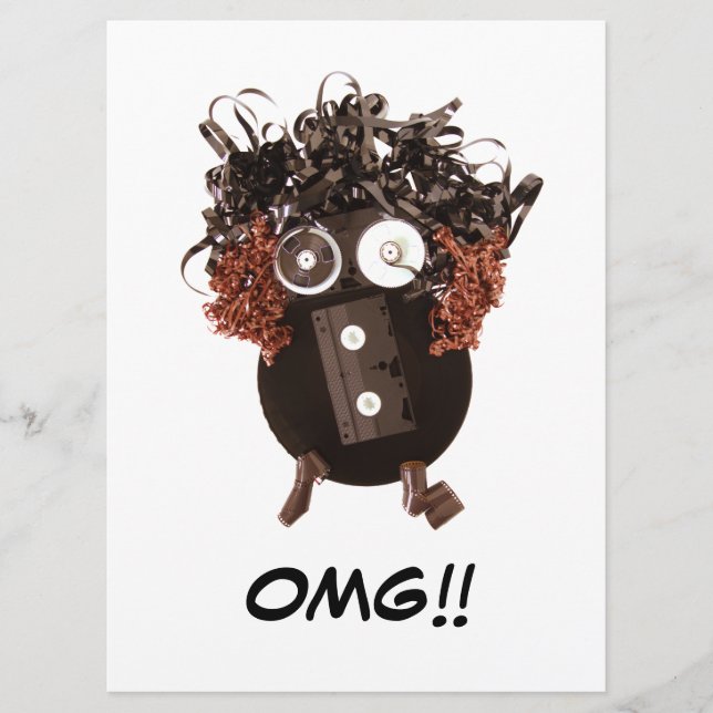 Vazio Fofo Legal Divertido Nossa! Mídia Analógica (Frente)