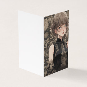 Vazio LBD de Pequeno Vestido Preto Anime Chic