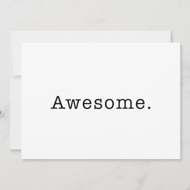 Vazio Modelo de citação incrível em preto e branco (Frente)