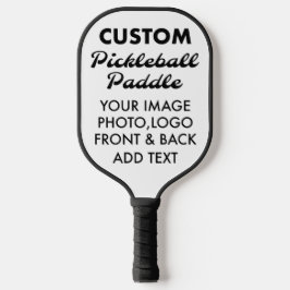 Vazio PADDLE PICKLEBALL personalizado, PRETO
