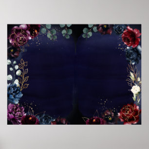 Vazio Poster de Casamento Burgundy 40 x 30"