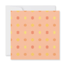 Vazio Quatro Cantos Peach Padrão Amarelo de Teles