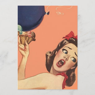 Vazio retro 5x7 da ocasião do convite de festas d