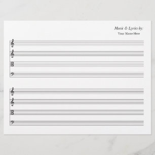 Vazio Sheet Music 4 Stave String Quartet