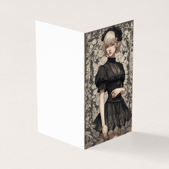 Vazio Vintage Gótico Pequeno Vestido Preto LBD (Exterior)