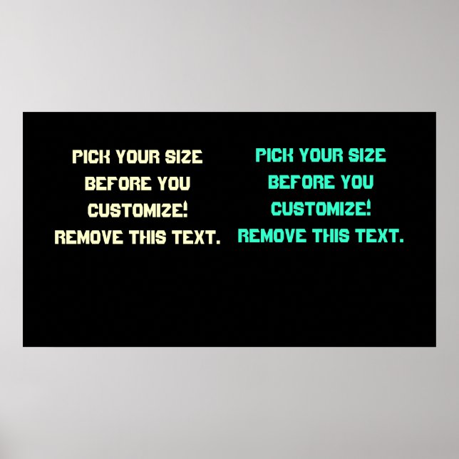 Vazios poster de fundo grandes a pequenos Consulte (Frente)