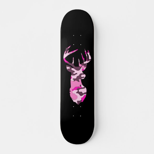 Veado de Camo Rosa / skate (Frente)