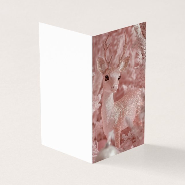 Veado de Férias Rosa-Fada Decorativo (Exterior)