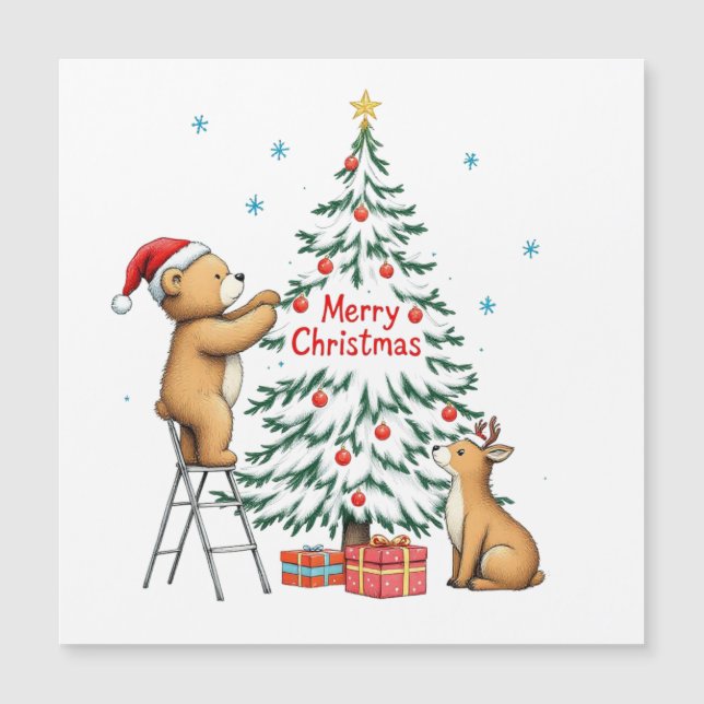 Veado de Natal e urso (Frente)