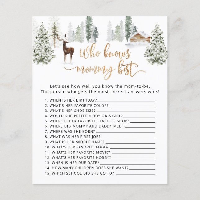 Veado do Woodland que conhece o melhor jogo das ma (Frente)