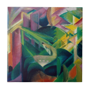 Veados num Jardim de um Mosteiro de Franz Marc