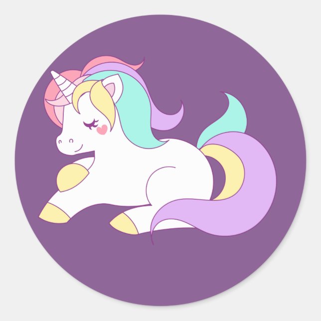 Vedante adesivo do Unicorn (Frente)